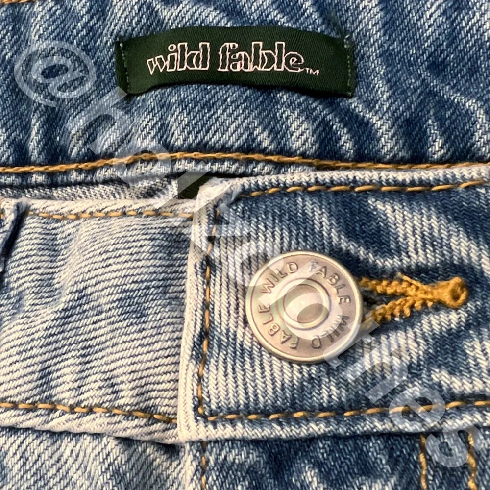 Wild Fable Low Rise Baggy Jeans Light Blue 6_6